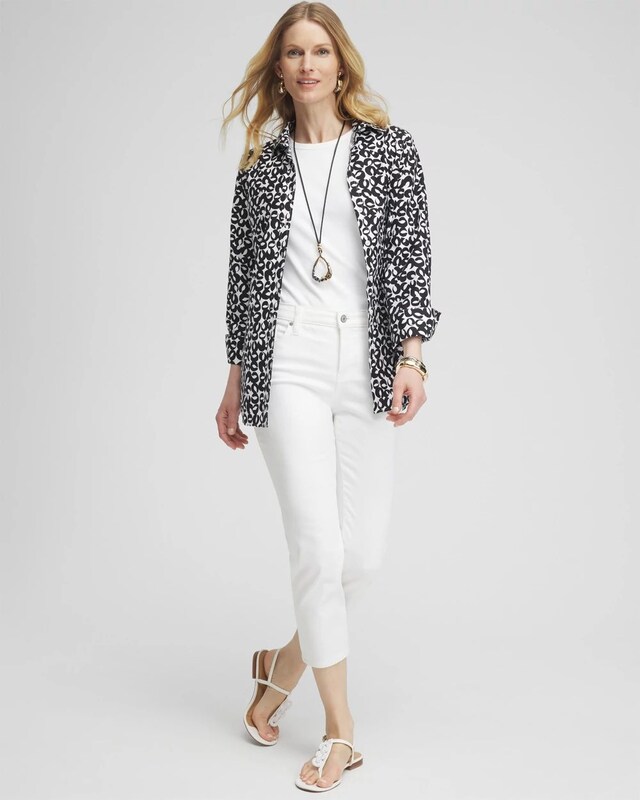 No Iron Stretch Geo Shirt - image 2